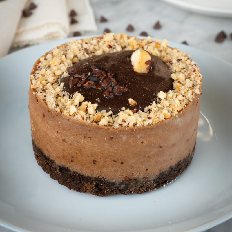 CHEESECAKE DE CHOCOLATE Y AVELLANA ESTILO NEW YORK