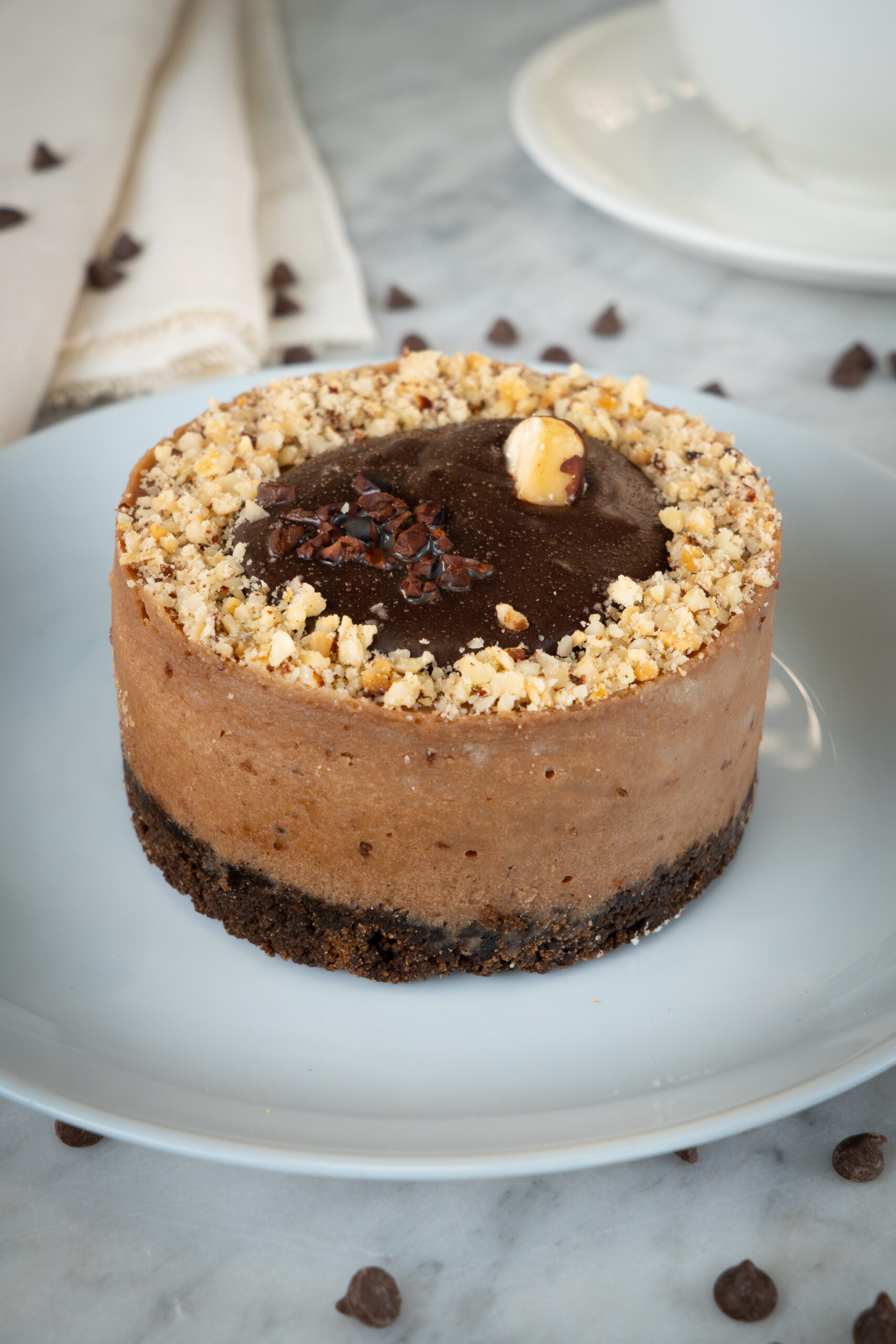 CHEESECAKE DE CHOCOLATE Y AVELLANA ESTILO NEW YORK