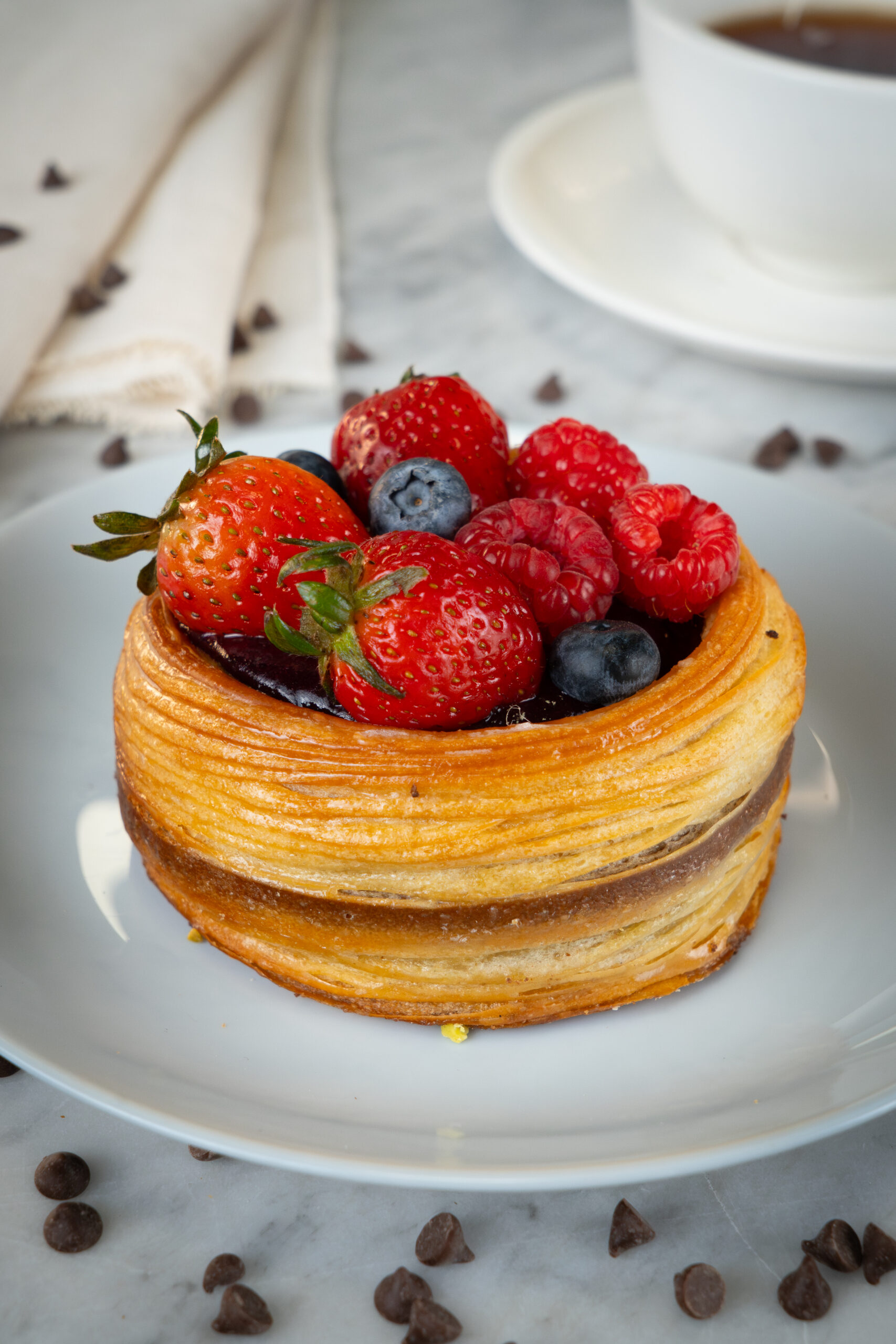 DANESSA ROYAL DE CHEESECAKE DE CHOCOLATE Y FRUTOS ROJOS